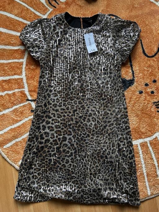 Buy & Sell Gloucestershire Gloucester - Photos for Girls sequin dress - leopard print