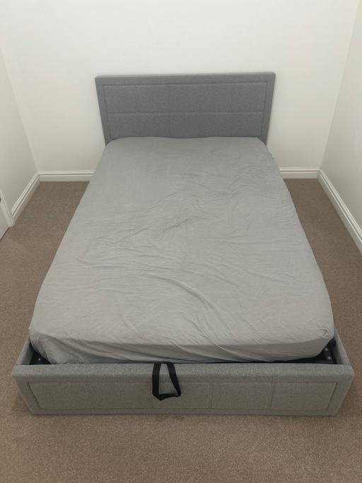 Buy & Sell Hertfordshire Watford - Photos for Grey small double storage bed and mattress