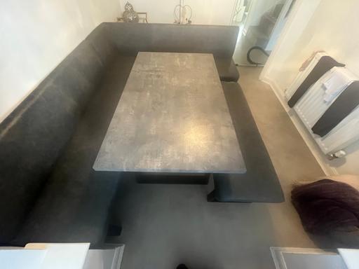 Buy & Sell Greater Manchester Tameside - Photos for Grey corner dining table with bench