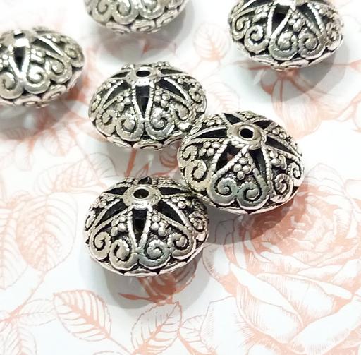 training West Sussex Chichester - Photos for 20mm Large Vintage Silver Pattern Focal Beads