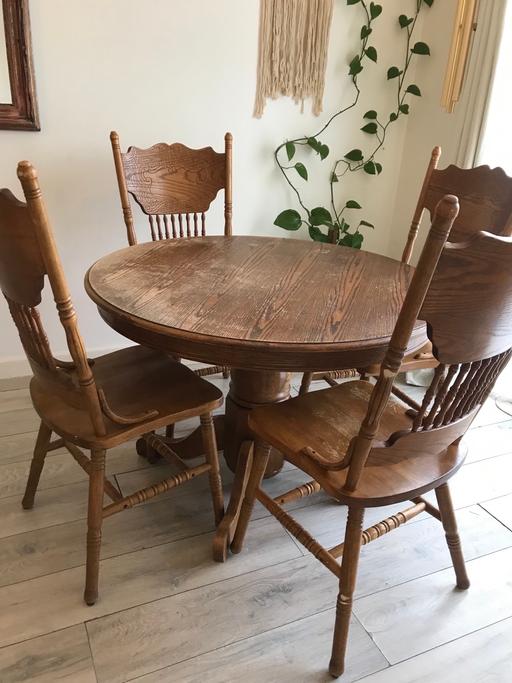 Buy & Sell West London Hillingdon - Photos for Large Solid wood dining table & chairs