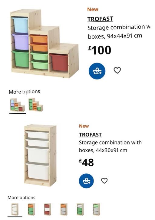 Buy & Sell South Yorkshire Sheffield - Photos for 2x IKEA Trofast Storage Units with boxes