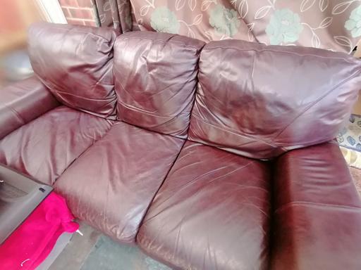 Buy & Sell Staffordshire South Staffordshire - Photos for Brown 3 seater leather sofa