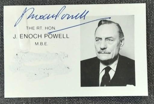 Buy & Sell Barnet Edgware - Barnet - Photos for Enoch Powell, Ultra Rare Stunning Autograph