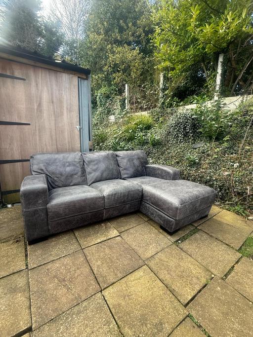 Buy & Sell Greater Manchester Manchester - Photos for Leather Sofa Grey