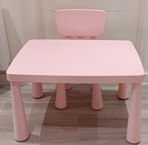 Buy & Sell East London Stratford - East London - Photos for IKEA Mammut Children's Table and Chair. Pink