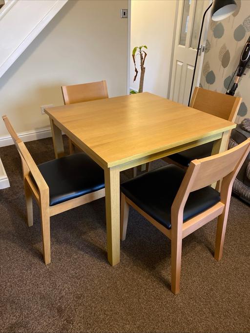 Buy & Sell West Midlands Dudley - Photos for Oak veneer table and 4 chairs