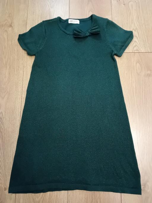 Buy & Sell Essex Thurrock - Essex - Photos for Green Sparkle Bow Dress - 8-10yrs