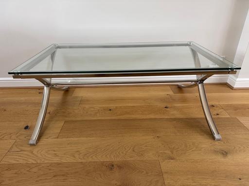 Buy & Sell Hertfordshire East Hertfordshire - Photos for Glass & Chrome Coffee Table