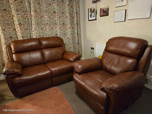 Buy & Sell West Midlands Sandwell - Photos for Leather Reclining sofa &Chair