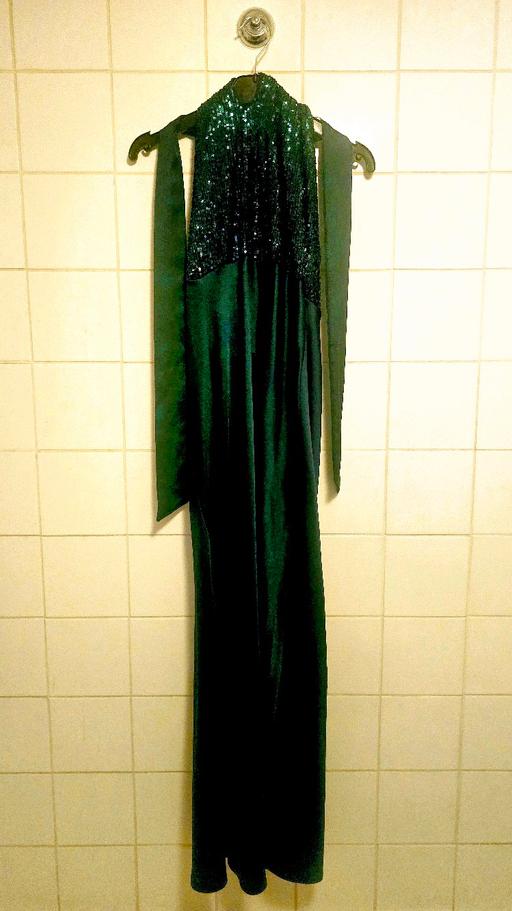 Buy & Sell South East London Greenwich - South East London - Photos for New Look Dark Green Halter Neck Sequin Dress