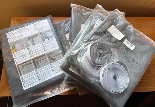 Buy & Sell Surrey Elmbridge - Photos for 5 DIY sets of self-adhesive mesh curtain