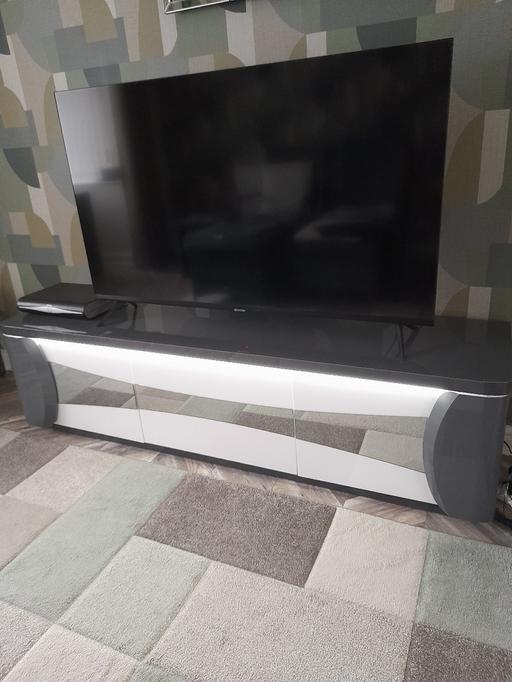 Buy & Sell West Midlands Walsall - Photos for TV STAND UNIT GREY HIGH GLOSS