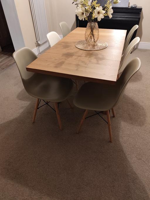 Buy & Sell West Midlands Wolverhampton - Photos for IKEA Oak table with designer chairs