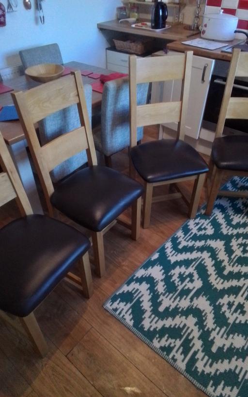 Buy & Sell Greater Manchester Wigan - Photos for 8, QUALITY OAK CHAIRS £20 EACH