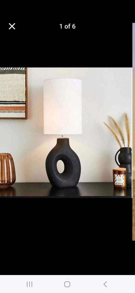 Buy & Sell West Midlands Walsall - Photos for Dunelm Dinah Sculptural Black Table Lamp