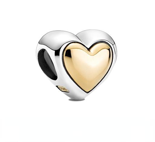 Buy & Sell Greater Manchester Rochdale - Photos for 925 Sterling Silver Golden Dome Heart Charm B