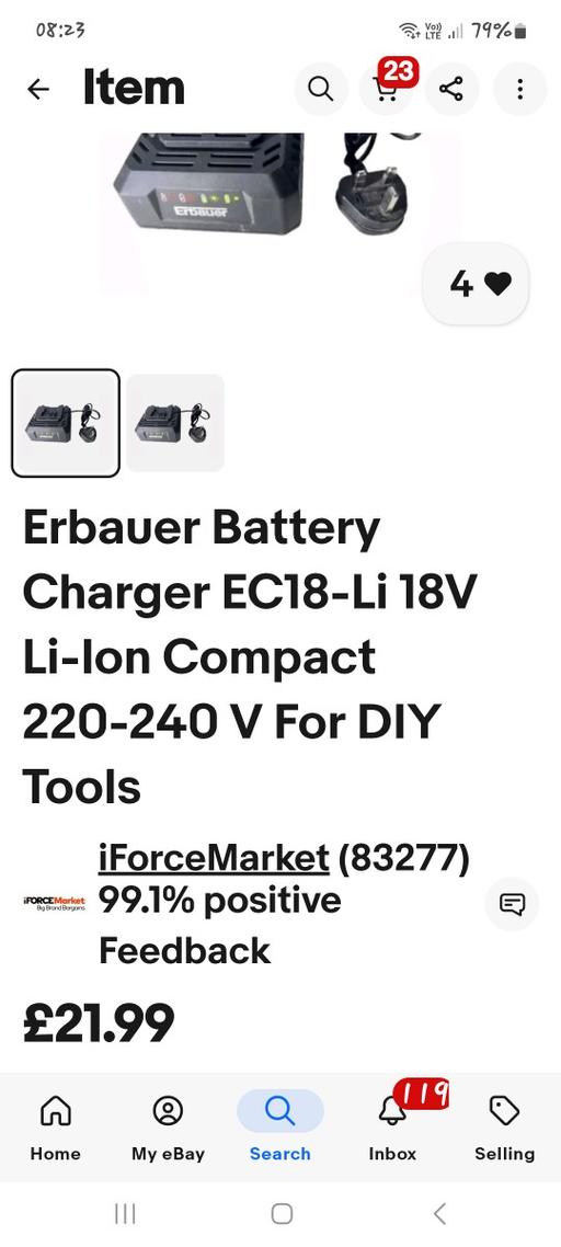 Buy & Sell West Midlands Sandwell - Photos for erbauer battery charger