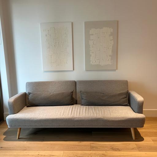 Buy & Sell South West London Battersea - South West London - Photos for Habitat 3 seater clic clac sofa bed grey