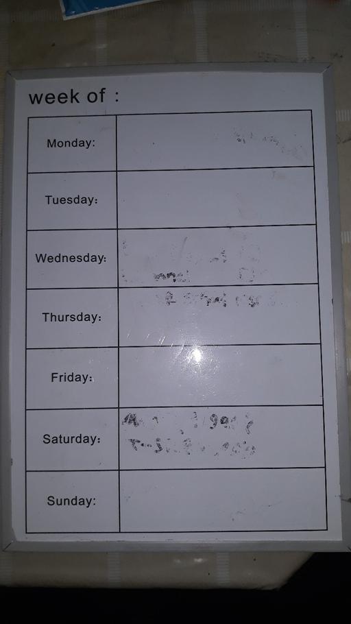 Buy & Sell Essex Thurrock - Essex - Photos for Week planner whiteboard