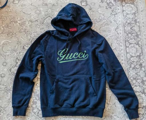 Buy & Sell Cheshire West and Chester Aston - Cheshire West and Chester - Photos for Gucci cotton navy blue hoodie, size S