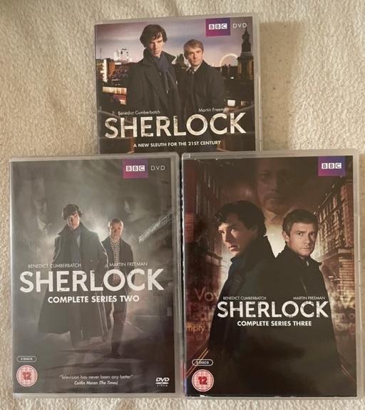 Buy & Sell Shropshire Telford and Wrekin - Photos for Sherlock:- series 1,2 & 3 BBC DVDs