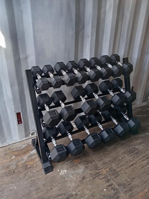 Buy & Sell Greater Manchester Bolton - Photos for 3 Tier Dumbbell storage racks with 10 pairs