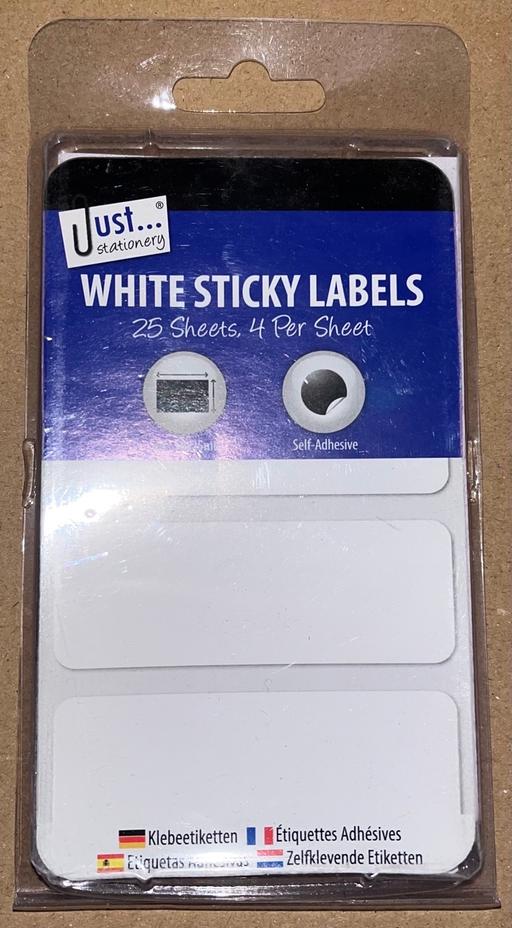 Buy & Sell West London Hillingdon - Photos for X100 White Sticker Labels, Adhesive Labelling