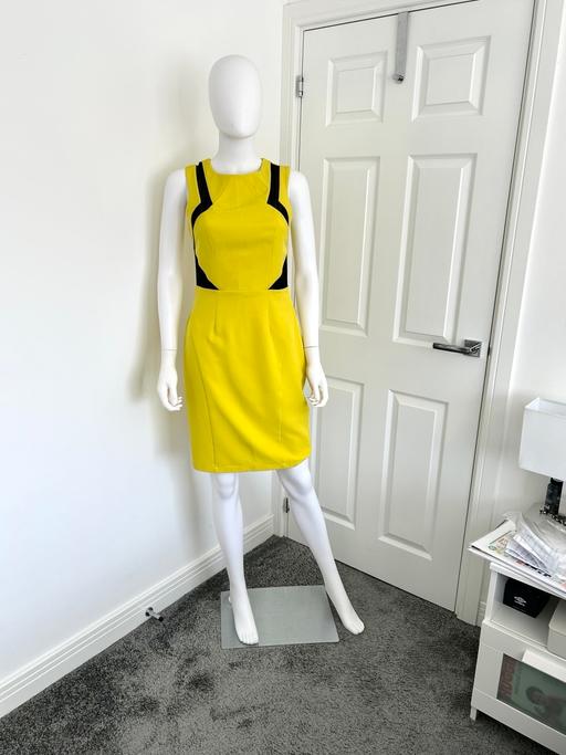 Buy & Sell Warwickshire Nuneaton and Bedworth - Photos for Lipsy Yellow Black Bodycon Dress Size 10