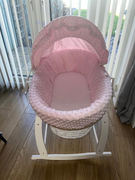 Buy & Sell Staffordshire Tamworth - Photos for Clair de lune Moses basket and rocking stand