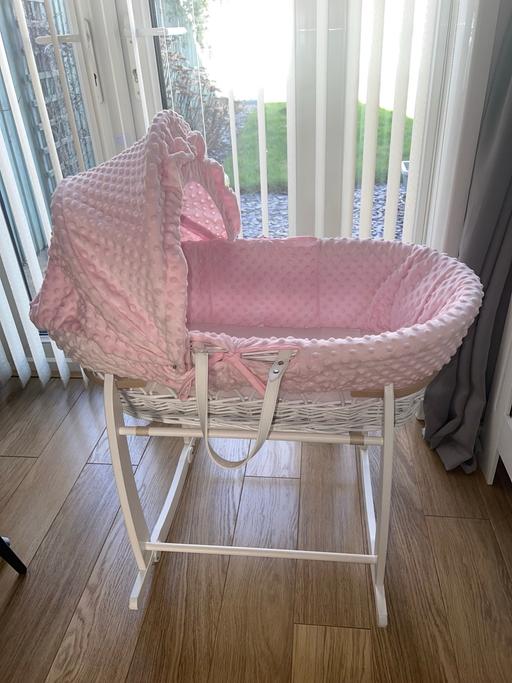 Buy & Sell Staffordshire Tamworth - Photos for Clair de lune Moses basket and rocking stand