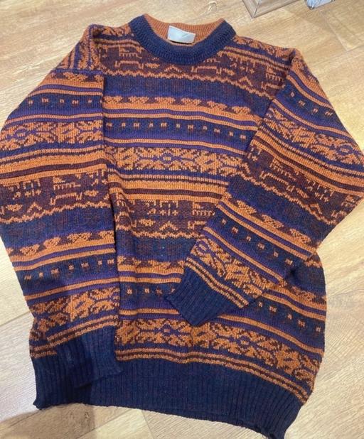 Buy & Sell Merseyside Knowsley - Photos for Vintage knit patterned jumper size l