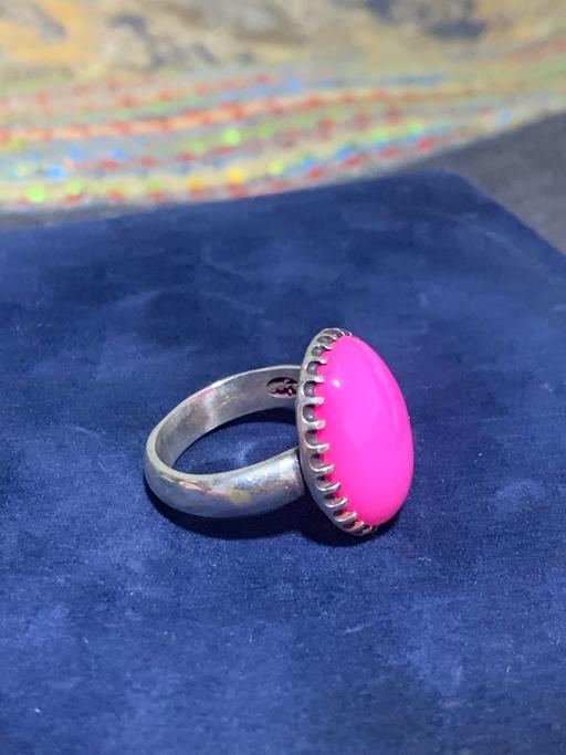 Buy & Sell North London Enfield - Photos for Rare pink Yemeni agate silver ring