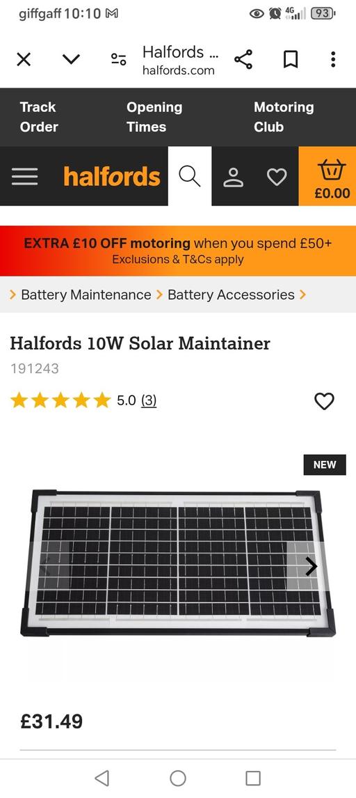 Vehicles West Midlands Birmingham - Photos for Halfords solar maintainer