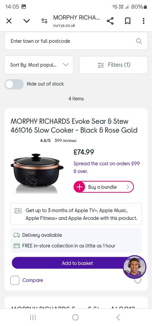 Buy & Sell West Midlands Dudley - Photos for MORPHY RICHARDS 6.5L SLOW COOKER