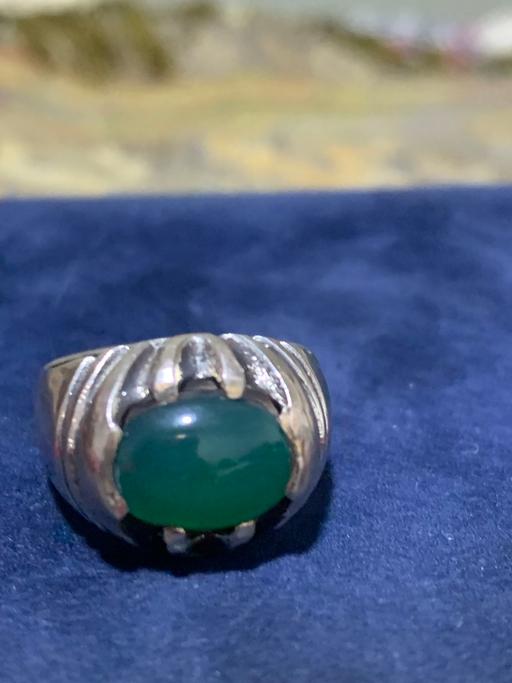 Buy & Sell North London Ponders End - North London - Photos for Green agate silver ring