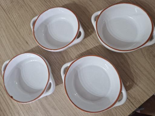 Buy & Sell West Midlands Birmingham - Photos for set of 4 white terracotta serving dishes
