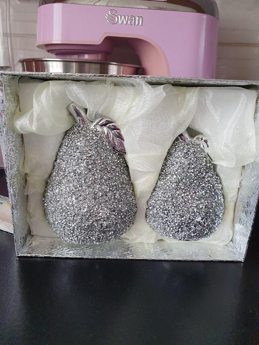 Buy & Sell West Midlands Dudley - Photos for silver bling ornament set x 2 NEW