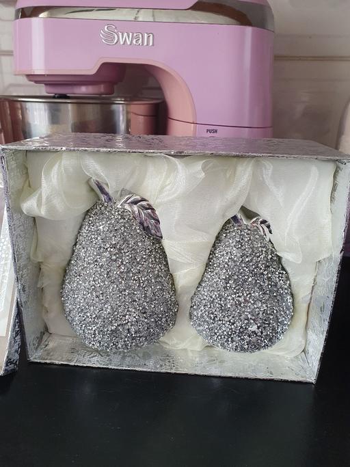 Buy & Sell West Midlands Dudley - Photos for silver bling ornament set x 2 NEW