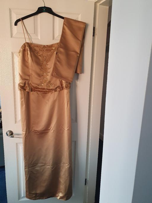 Buy & Sell West Midlands Dudley - Photos for ladies long gold dress & wrap