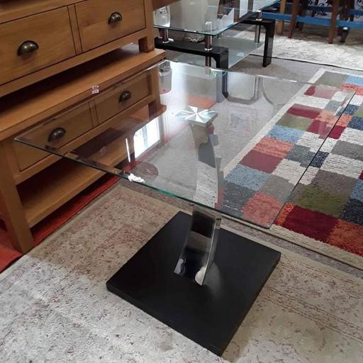 Buy & Sell Greater Manchester Tameside - Photos for Modern glass table with chrome & black base