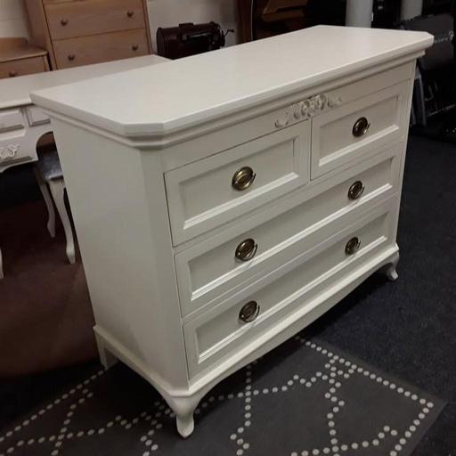 Buy & Sell Greater Manchester Tameside - Photos for Large white solid wood chest drawers