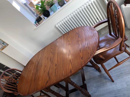 Buy & Sell Kent Medway - Kent - Photos for Solid Wood Ercol Style dining table drop leaf