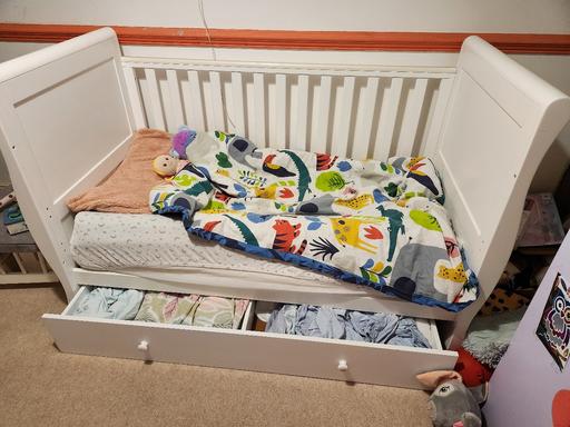 Buy & Sell Greater Manchester Trafford - Photos for Sleigh style cot bed with drawer