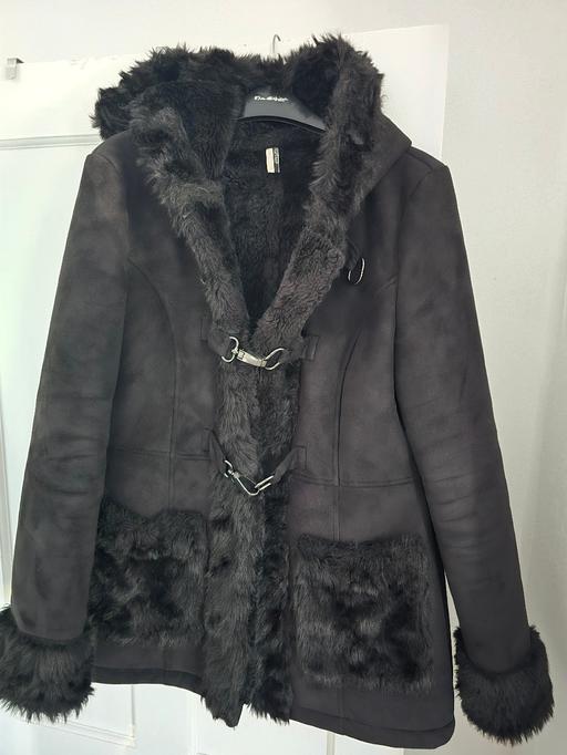 Buy & Sell West Northamptonshire Dallington - West Northamptonshire - Photos for Ladies Topshop Suede and Fur Hooded Coat