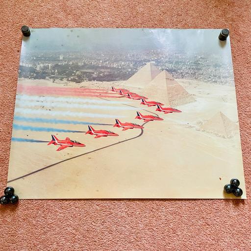 Buy & Sell Dorset Bournemouth, Christchurch and Poole - Photos for Red Arrows Plane Over Egypt Pyramids Poster