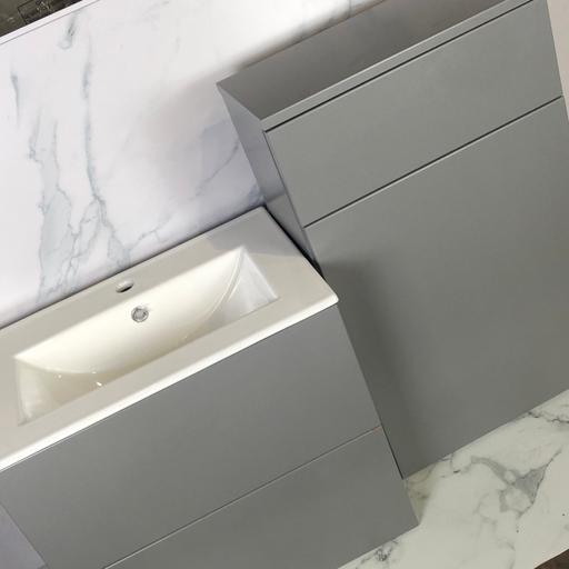 Buy & Sell West Yorkshire Kirklees - Photos for SATIN GREY BASIN UNIT & W/C