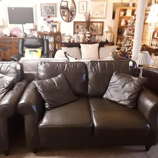 Buy & Sell Greater Manchester Tameside - Photos for NEXT brown leather 2 seater sofa