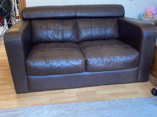 Buy & Sell West Yorkshire Leeds - Photos for Leather habitat 2 seater sofa, barely used