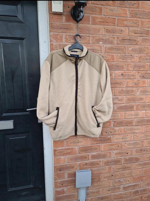 Buy & Sell Leicestershire Leicester - Photos for Nautica Mens Fleece Zipper Utility Jacket Tan